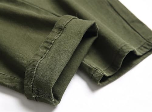 Jeans para hombre slim fit color verde talla 32 miniatura 6