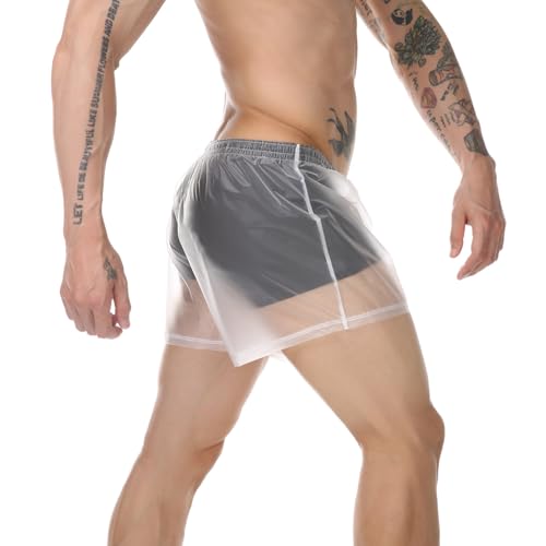 ACSUSS Men Gay Lingerie Men's Beach Swim Pants Clubwear Crossdresser Nightwear Short Hot Pants2