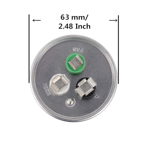 BOJACK 40+5 uF 40/5 MFD ±6% 370V/440 VAC CBB65 Dual Run Circular Start Capacitor for AC Motor Run or Fan Start or Condenser Straight - Image 4