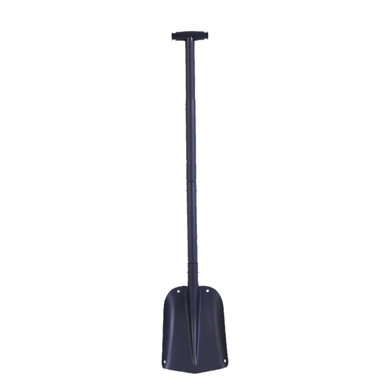 Pala De Nieve Portátil para Coche, Desmontable, Telescópica, para Invierno,Negro