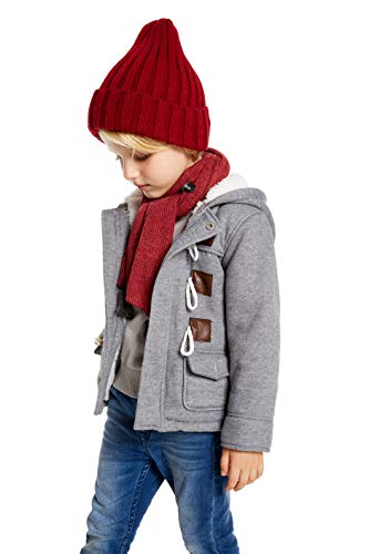 Algodón Abrigo para Niños, Niños Parka Duffle Invierno Calentito Manga Larga Chaquetas con Capucha Horn Botón Acolchado Abrigo Ropa para Bebés Niños Cortavientos