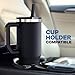 Frost Buddy Thicc Buddy - 40 oz Stainless Steel Vacuum Insulated Tumbler with Lid and Straw for Water - Travel Mug Cupholder Friendly - Gifts for Women Men Him Her (Charcoal)