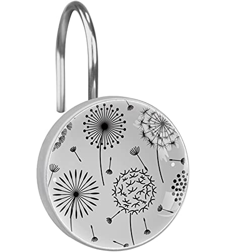Crochets de douche en acier inoxydable pissenlit design chic - 2