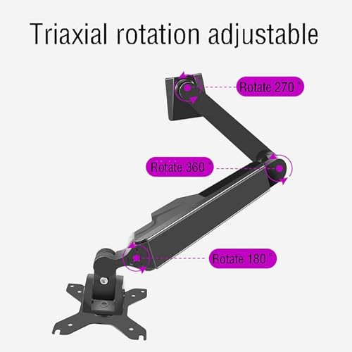Bras de moniteur mural réglable pour écran 17-49" LED LCD - 4