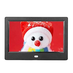 Bewinner Digitale fotolijst van 1024 x 600 cm (7 inch), HD led-display, digitale fotolijst met MP3-wekkerfunctie, 4…