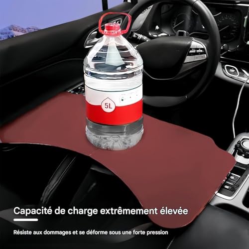 Support portable pliable pour passager et repas en voiture - 7