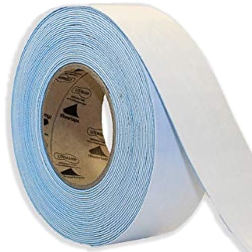 Image of LiteMark Duramark EC700 Floor Marking Tape for Concrete and Pavement | Industrial Marking Tape for Warehouses | Long-Lasting | High Durability (White), 2 Inch X 18 Feet