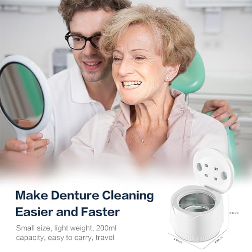 Limpador de retentor ultrassônico, limpador de joias ultrassônico profissional de 45 kHz, limpador u