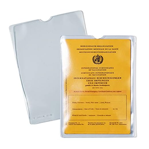 HERMA 1332 Ausweishülle transparent, 10 Stück, Impfpass Hülle für alten Impfausweis Impfbuch, Ausweishalter zum Schutz für Sparbücher Dokumente im DIN A6 Format, Plastik Kartenhüllen Schutzhüllen Set