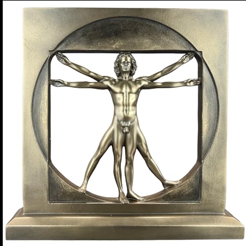 57 SPECIAL REPLICAS Statuette Decoration - Sculpture - LÉONARD DE Vinci - Figurine Decoration Noel Bronze Sculpture Statue Cadeau Homme Cadeau Femme Décoration Salon