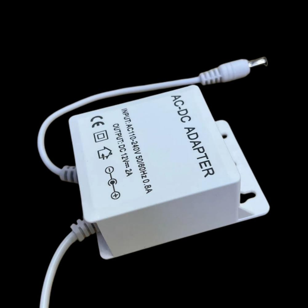 Alimentazione AC 110-240V Ingresso DC 12V Uscita Spina UE Caricabatterie Impermeabile per CCTV Sicurezza AHD Telecamera IP Analogica Spina UE