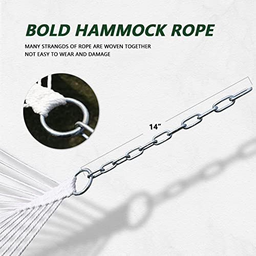2-Person Quilted Designs Fabric Hammock With Spreader Bars And Detachable Pillow,10Ft Hammock For Lndoor And Outdoor Camping Patio Beach 450-Pound #TOP4