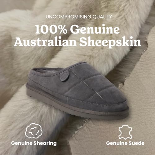Image of Fireside by Dearfoams Men's Grafton Shearling Indoor /Outdoor Clog