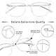 FONHCOO Blaulichtfilter Brille Damen TR90 Blue Light Blocking Glasses Blaulichtbrille ohne Sehstärke, Superleichte Anti-Müdigkeit Computerbrille Gaming Schutzbrille(Durchsichtig)