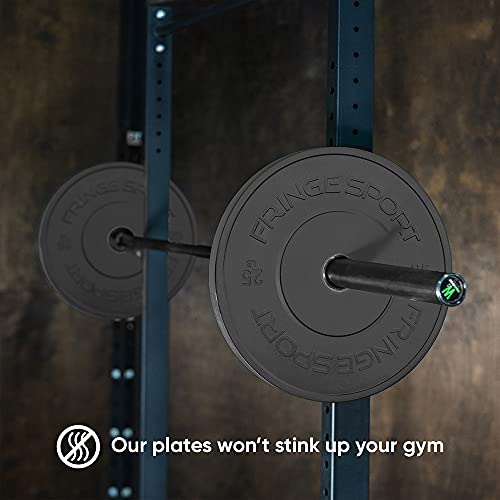 Fringe Sport Rubber Weight Plates Set | 250Lbs Rubber Bumper Plates Set | Includes (4) 45-Lb Plates, (2) 25-Lb Plates And (2) 10Lbs Gym Plates | Fits 2" Barbells | Barbell Plates For Weight Lifting (197 Bytes) #TOP4