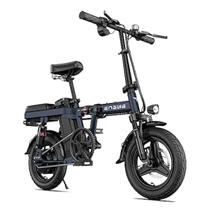 ENGWE T14 Elektrische Fiets Vouwfiets E-Bike | 14 inch Stadsfiets met Led-Display | 48 V 10 Ah 48V 10Ah Verwijderbare Batterij | Bereik tot 50 km | 25 km/u | Schokdemper | Tieners Volwassenen