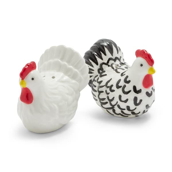 Amazon.com: Sur La Table Rooster Salt and Pepper Shaker Set