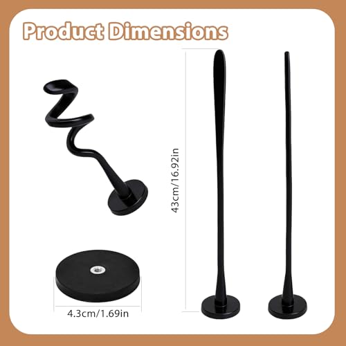 Houlishu Magnetic Washer Door Stopper & Holder Strong Flexible Prop to Keep Front Load Washer/Dryer Door Open Fits LG Samsung Laundry Accessories (Black)
