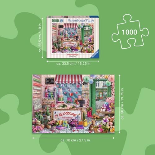 Ravensburger Blossoms Flower Shop 1000 Piece Puzzle for Adults - 2