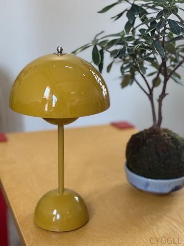 CYGGLL Modern Flower Bud Lamp 12" Cordless Touch Lamp Dimmable