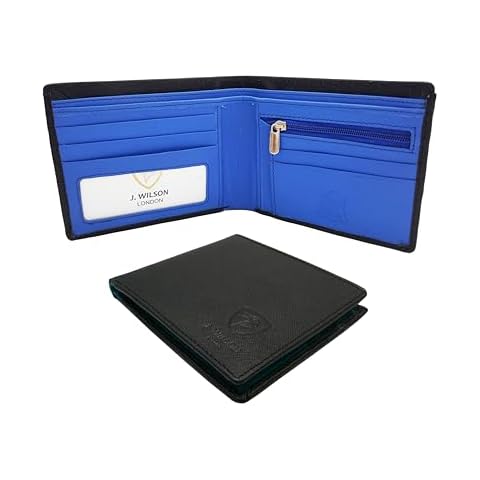 J. Wilson London RFID Leather Wallet with Coin Pocket Cover