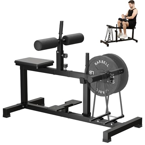 Cofiyard Calf Raise Machine, Seated Calf Workout Machine with Band Pegs, Leg Training Home Gym...