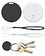 GPS-Tracker 2 Stück Smart Air Tracker Tag kompatibel mit iOS und Android, Schlüsselanhänger GPS Android für Koffer/Katzen/Tasche/Kinder/Hunde, tragbarer Tracker mit akustischem Alarm