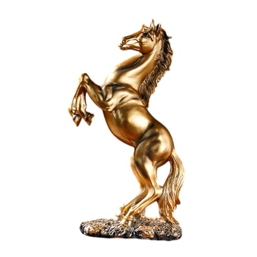 XLWLLNJ Figura de Caballo, Estatua de Resina de Un Caballo, Escultura Moderna para Decoración de Escritorio, Estilo Europeo, para El Hogar/Oficina, de