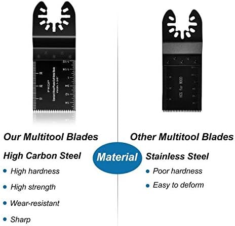 30Pcs Wood Oscillating Tool Blades Multitool Quick Release Saw Blades Compatible with DeWalt Milwaukee Porter Cable Black&Decker Bosch Dremel Craftsman Ridgid Ryobi Makita Rockwell Fein
