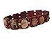Hindu Gods and Goddesses Wooden Stretch Bracelet Rama Krishna Ganesha Hanuman Durga Ma Yoga