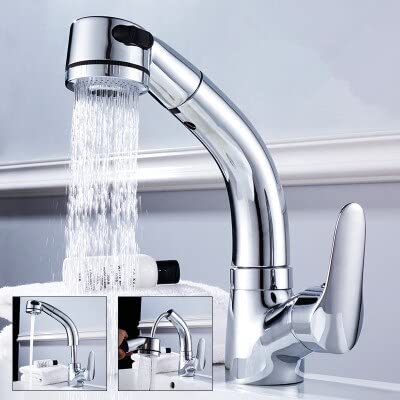 Mitigeur de cuisine extractible SLT084S laiton et chrome