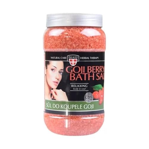 Palacio Sales de baño Relax con Goji y aceite de almendras – sin aceite mineral, parabenos ni silicona – 1,2 kg