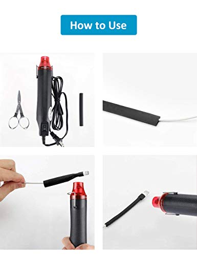 Innhom HS-650B 650Pcs Heat Shrink Tubing Black Innhom Heat Shrink Tube Wire Shrink Wrap Ul Approved Ratio 2:1 Electrical Cable Wire Kit Set Long Lasting Insulation Protection thumb #6