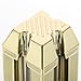 NOLITOY 2pcs Gold Eyebrow Pencil Sharpener with Slot and Flat Tip, Cosmetic Makeup Pencil Carving and Trimming Tool for Precise Eyebrow Shaping and Daily Beauty Use
