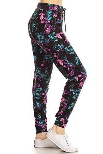 Image of Leggings Depot Premium Jogger Women's Popular Print High Waist Track Pants(S-XL)