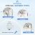 20-Stage Shower Head Filter-Shower Head Filter for Hard Water, with 3 Replaceable Filter Cartridges, High Output Shower Water Filter for Removing Chlorine and fluoride, Brushed Nickel