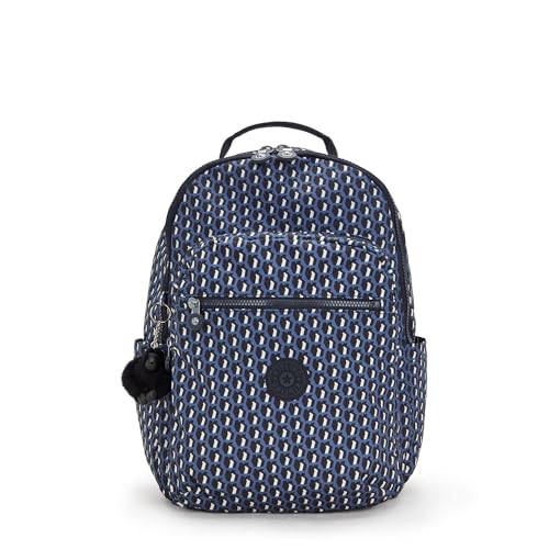 Image of Kipling Women's Seoul 15 Laptop Backpack, Durable, Roomy with Padded Shoulder Straps, Nylon School Bag