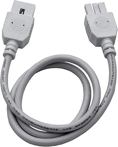 Image of Maxim Lighting CounterMax MXInterLink4 24 inch Under Cabinet Light | White Finish | Transitional Under Cabinet Lighting | Ideal for Kitchen Counters, Cabinets & Workspaces | 87878WT
