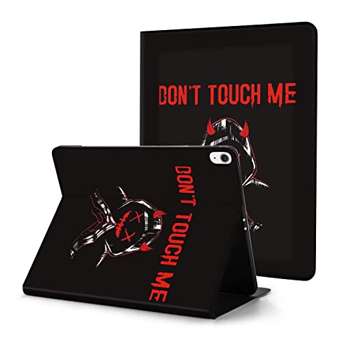 iPad Air 第5世代 ケース 2022 iPad Air 第4世代 ケース Don't Touch Me クールブラックカバー おしゃれ ビッグアングリーアイズ キュートな漫画 可愛い 人気オシャレ かわいい 韓国 2020 iPad 10.9インチ ipad air ケース(第5世代/第4世代)手帳型 オートスリープ/ウェイク機能対応 ペン収納 薄型 軽量 傷防止 カバー 二つ折りスタンド Apple Pencil ペンシル おしゃれ かわいい Case ipad air 5 ケース ipad air 4 ケース
