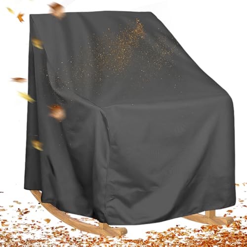 Funda para mecedora exterior cortavientos e impermeable con cordón 3