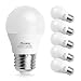 A15 LED Bulb,Acaxin A15 LED Lights 60 W Equivalent,E26 Medium Base Daylight 5000K 600 Lumen Non-Dimmable E26 LED Bulb for Home Lighting,6 pack