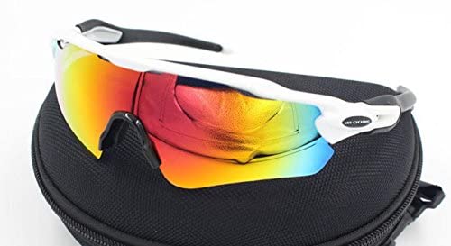 UBERSWEET® Polarized Cycling Glasses Bike Outdoor Sports Bicycle Sunglasses Goggles 5 Groups of Lenses Eyewear Myopia Frame