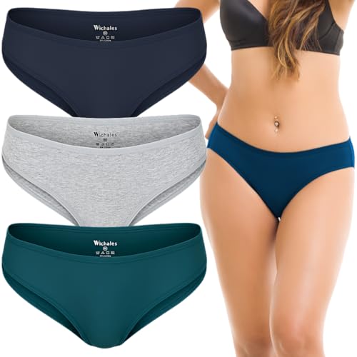 Image of Women's Cotton Bikini Panties Underwear for Women Comfort 3 Pack