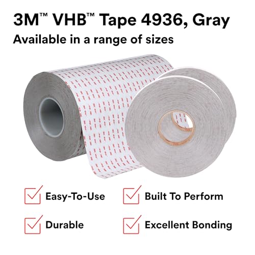 Image of 3M VHB 64620 3M Tape, 1 in x 72 yd 25.0 mil, 4936, Gray