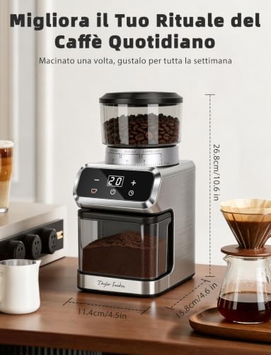Taylor Swoden Macinacaffè Elettrico 48 Regolazioni Maci...