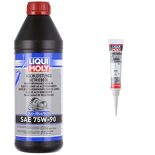 Liqui Moly 4433 High Performance Gear Oil GL4+ SAE 75 W-90 & 1040 Gearbox Oil Additive 20 g