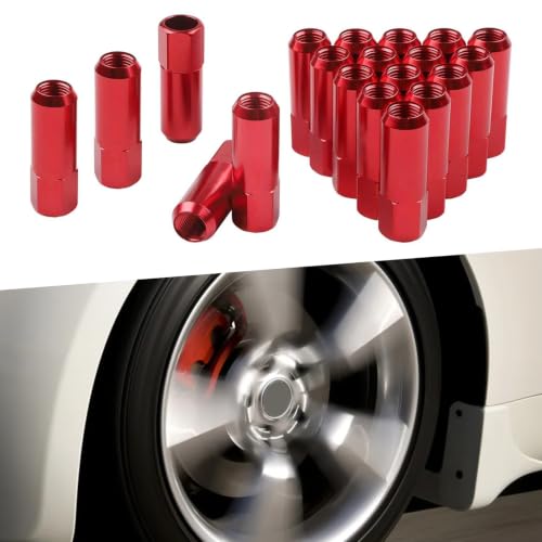 Tornillos ligeros de aleación de aluminio M14 x 1,5 de 60 mm para modificación de ruedas 8