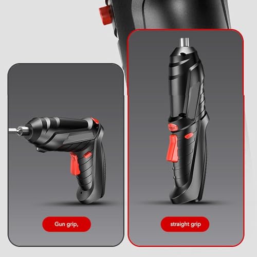 Image of 47 Pcs Electric Screwdriver Set | Cordless Rechargeable 4.2V 3.2Nm Screwdriver with LED Light USB Charging Rotation Function & Portable Case for Home DIY Repair