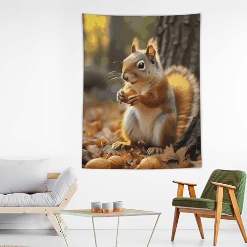Décoration murale personnalisée écureuil pour habiller un mur vide