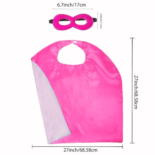Image of Superhero Capes for Kids Halloween Costumes and Dress up - Superhero Toys Capes 4-10 Year for boys birthday party Gifts